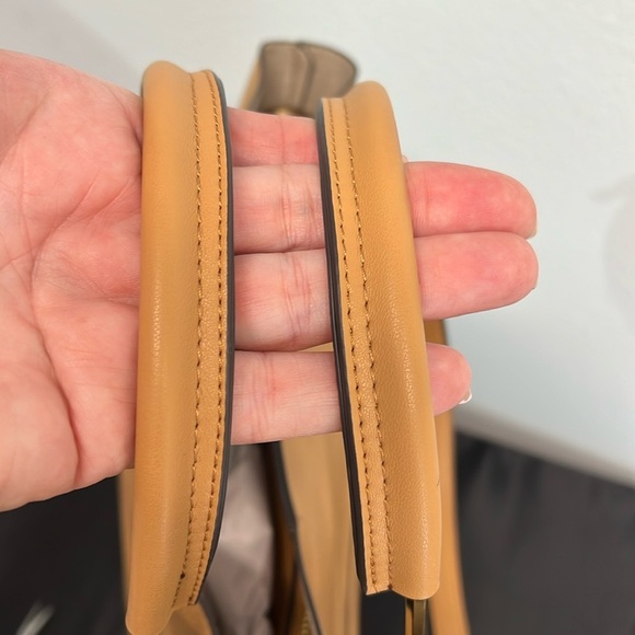 Sondra Roberts Squared | Stone Vegan Leather Tote Satchel Shoulder Bag - Picture 7 of 13